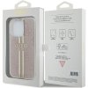 Guess GUHCP15LH4PSEGP iPhone 15 Pro 6.1 różowy/pink hardcase IML 4G Gold Stripe